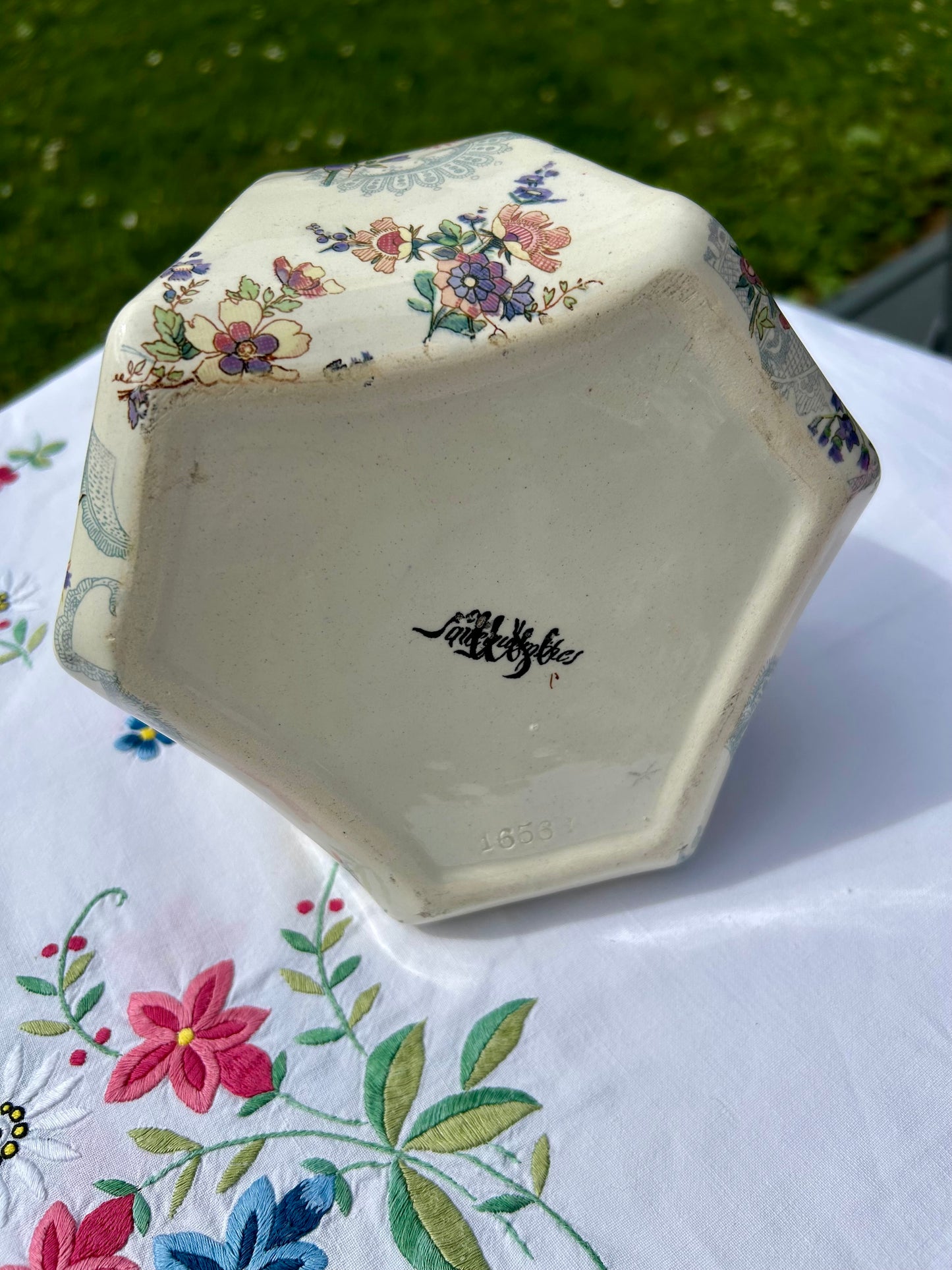 Objet décoratif Sarreguemines modèle Lavallière - La Brocanterie d'Estelle