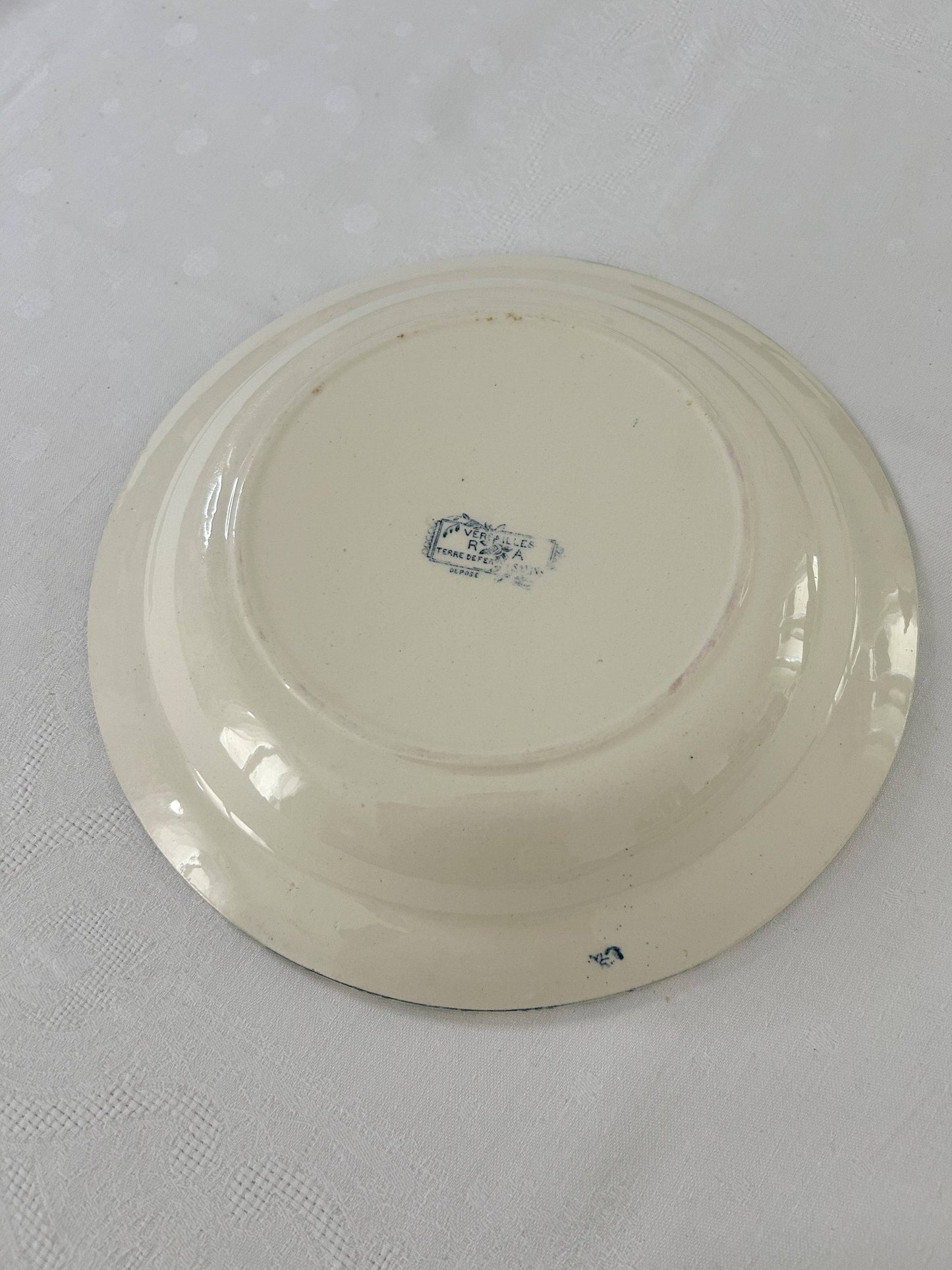 Plat rond creux - Versailles - Salins - La Brocanterie d'Estelle