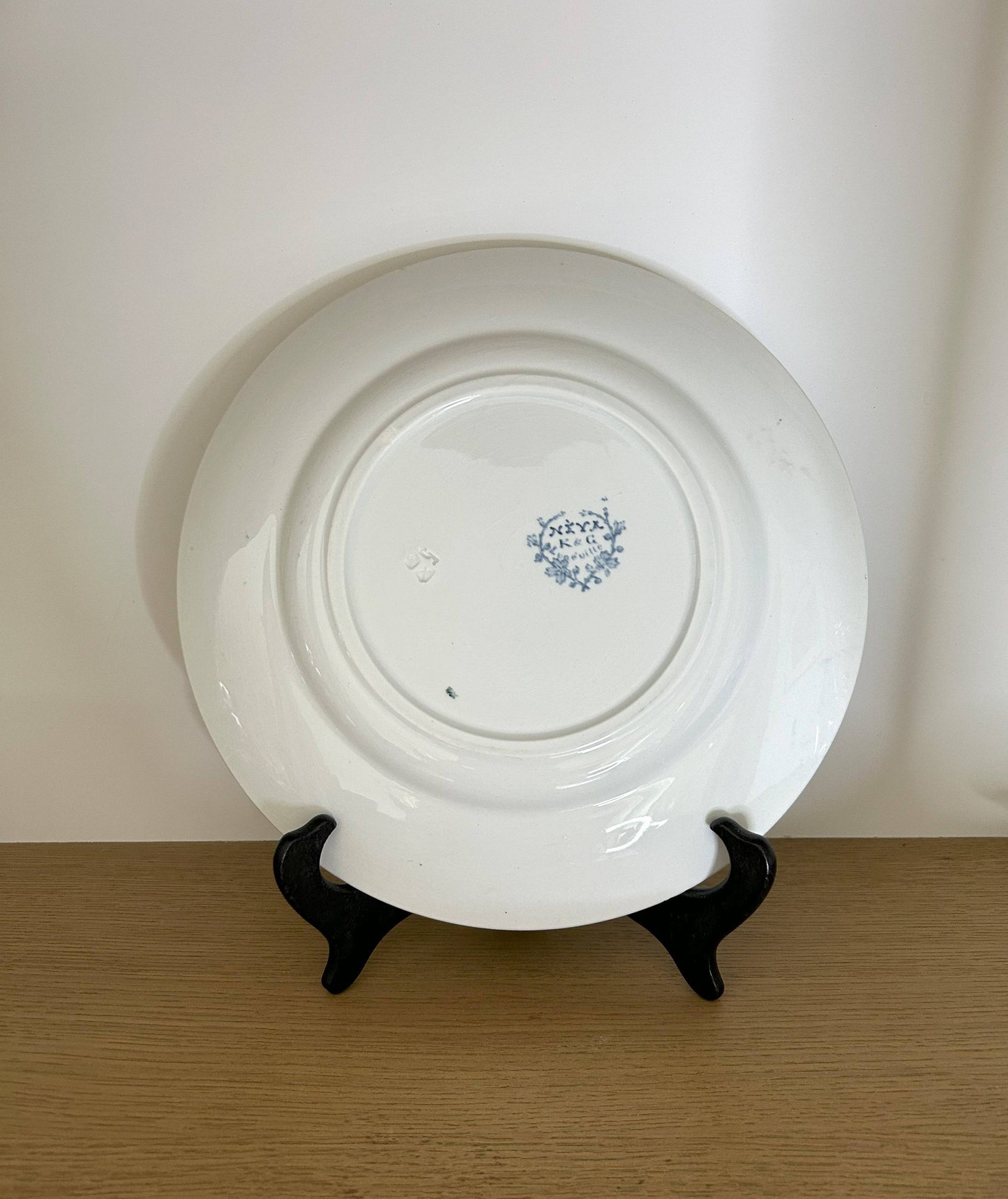 Plat rond - Nèva - K&G Lunéville - La Brocanterie d'Estelle