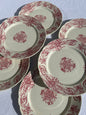 Ensemble de 6 assiettes plates - Louis XVI - Terre de fer - FF Péxonne - La Brocanterie d'Estelle