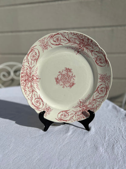 Plat rond - Terre de fer - Louis XVI - FF Péxonne - La Brocanterie d'Estelle