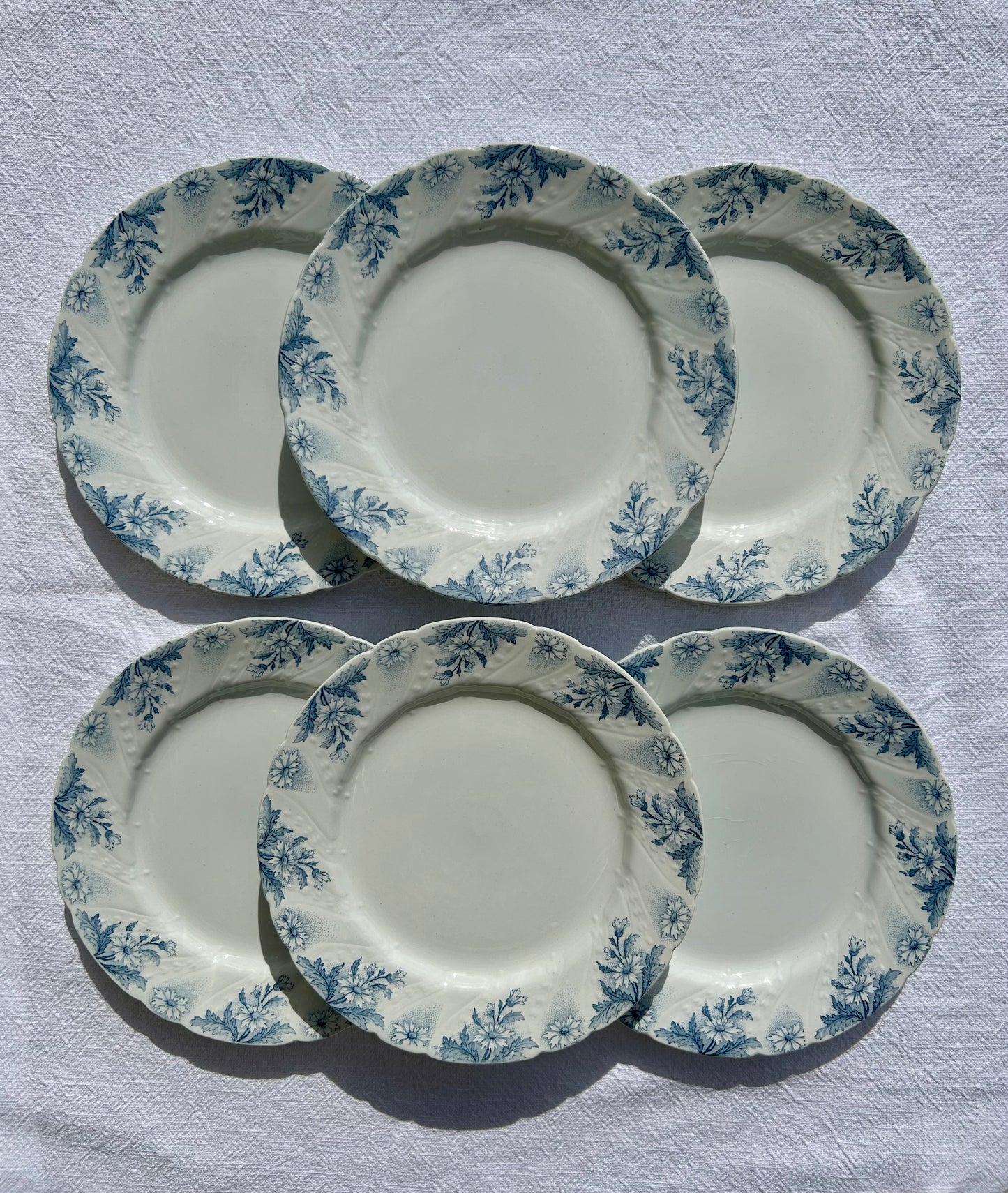 Ensemble de 6 assiettes plates K&G Lunéville - La Brocanterie d'Estelle