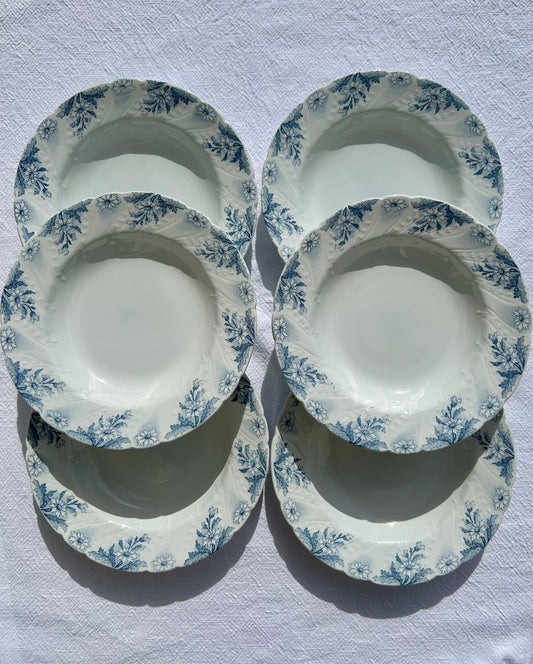 Ensemble de 6 assiettes creuses K&G Lunéville - La Brocanterie d'Estelle