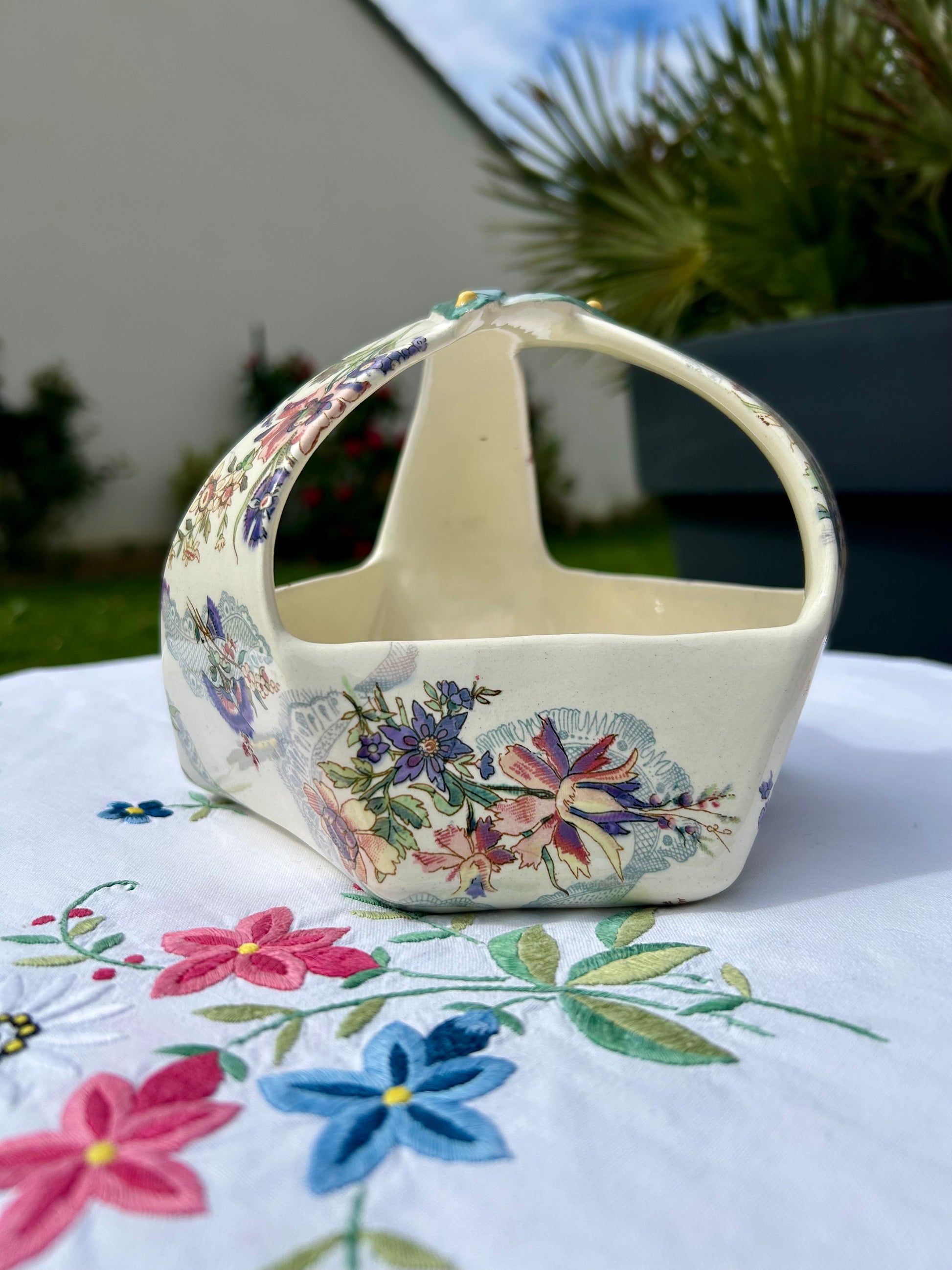 Objet décoratif Sarreguemines modèle Lavallière - La Brocanterie d'Estelle