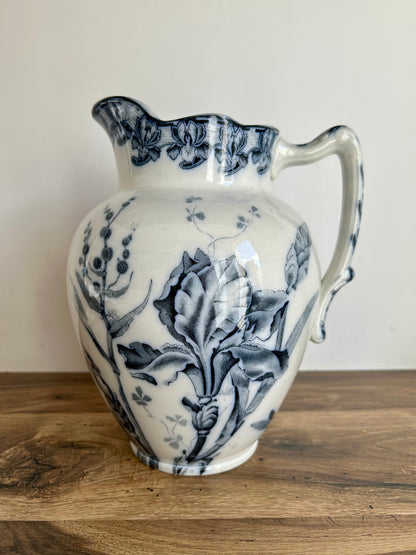 Pichet ancien en terre de fer – modèle Iris – Badonviller F.T
