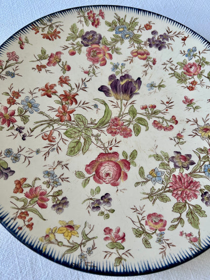 Plat rond - Terre de fer - Longchamp