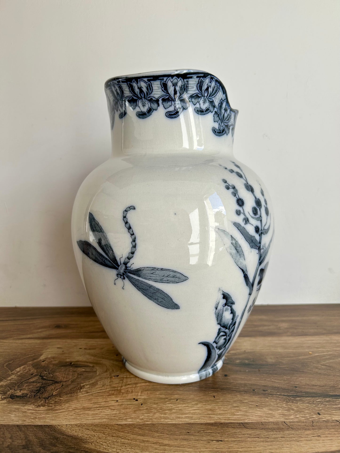 Pichet ancien en terre de fer – modèle Iris – Badonviller F.T