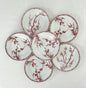 Ensemble de 6 assiettes plates - Aubépine - Longwy - La Brocanterie d'Estelle