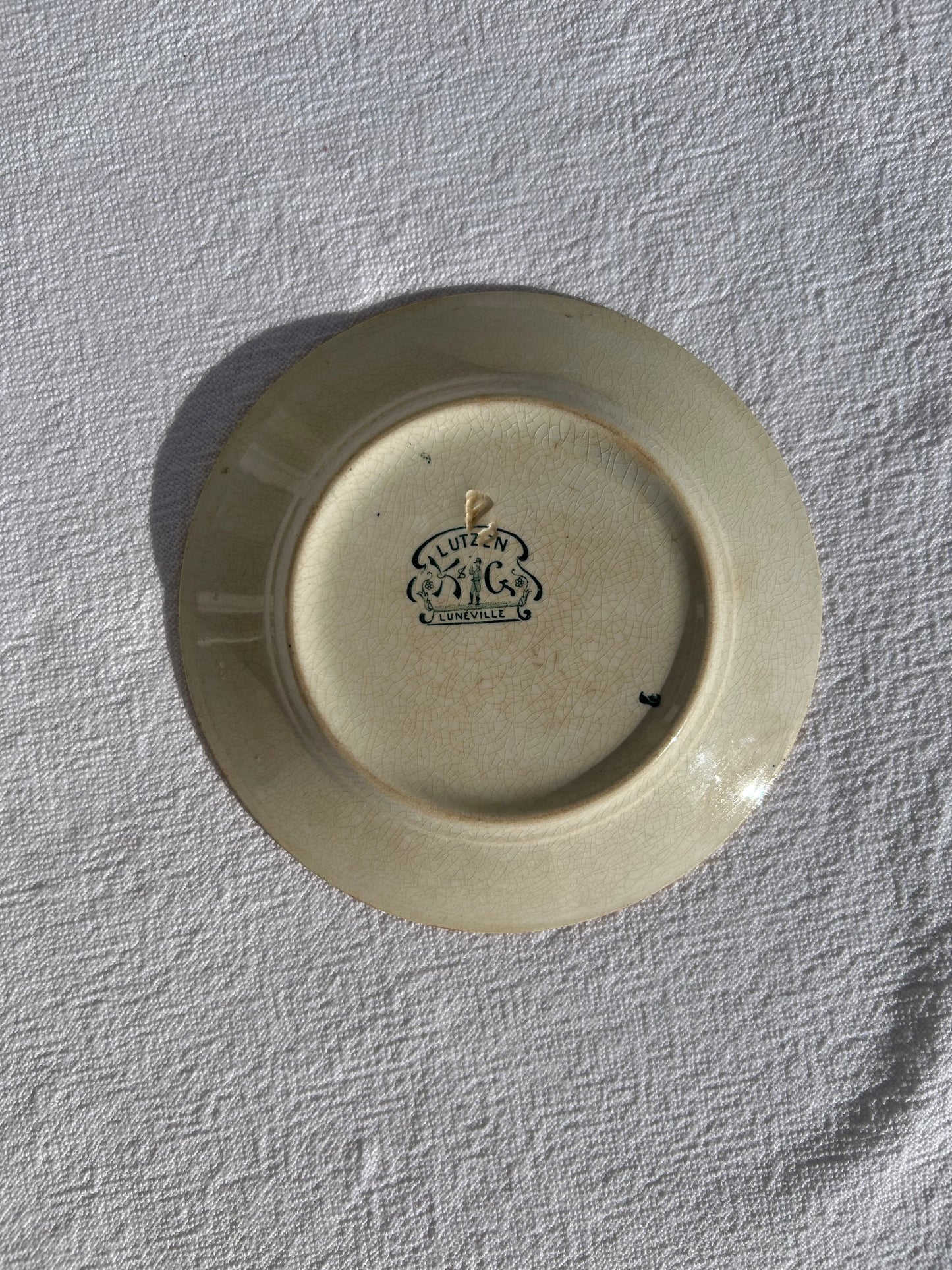 Tasse et sous-tasse - Lutzen - K&G Lunéville - La Brocanterie d'Estelle