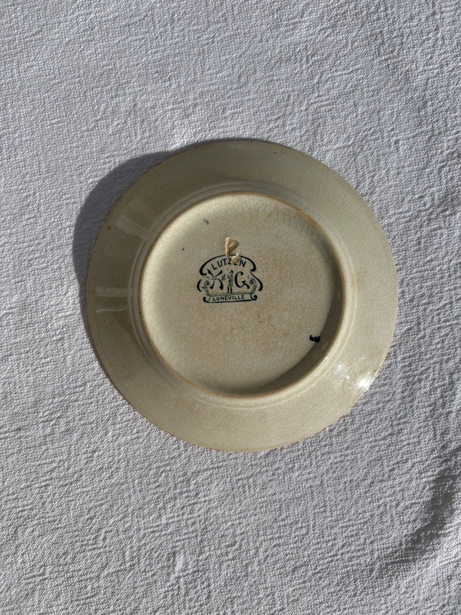 Tasse et sous-tasse - Lutzen - K&G Lunéville - La Brocanterie d'Estelle