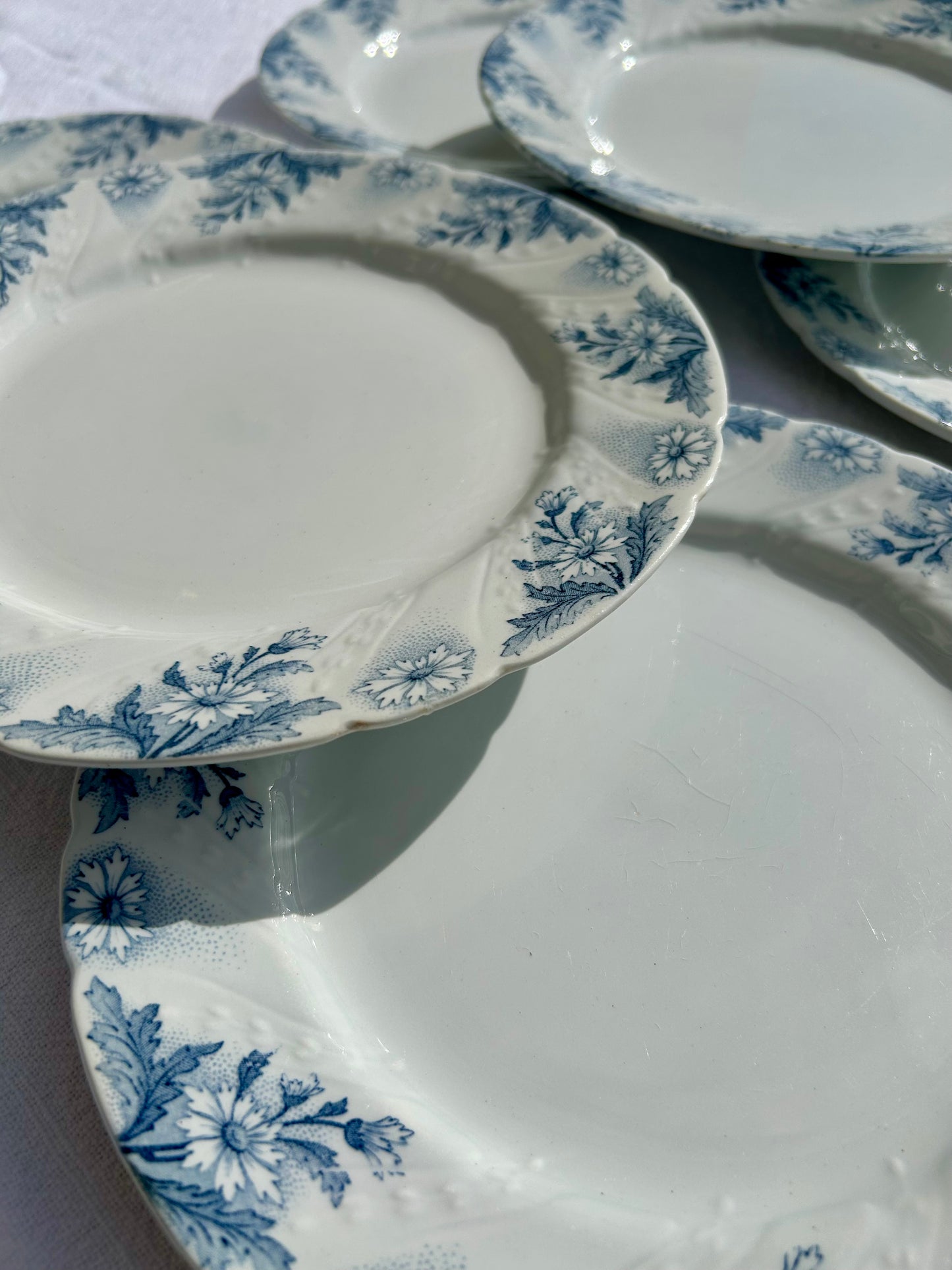 Ensemble de 6 assiettes plates K&G Lunéville - La Brocanterie d'Estelle