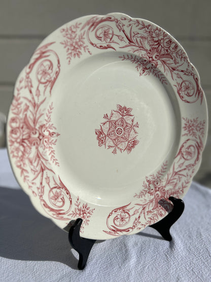 Plat rond - Terre de fer - Louis XVI - FF Péxonne - La Brocanterie d'Estelle