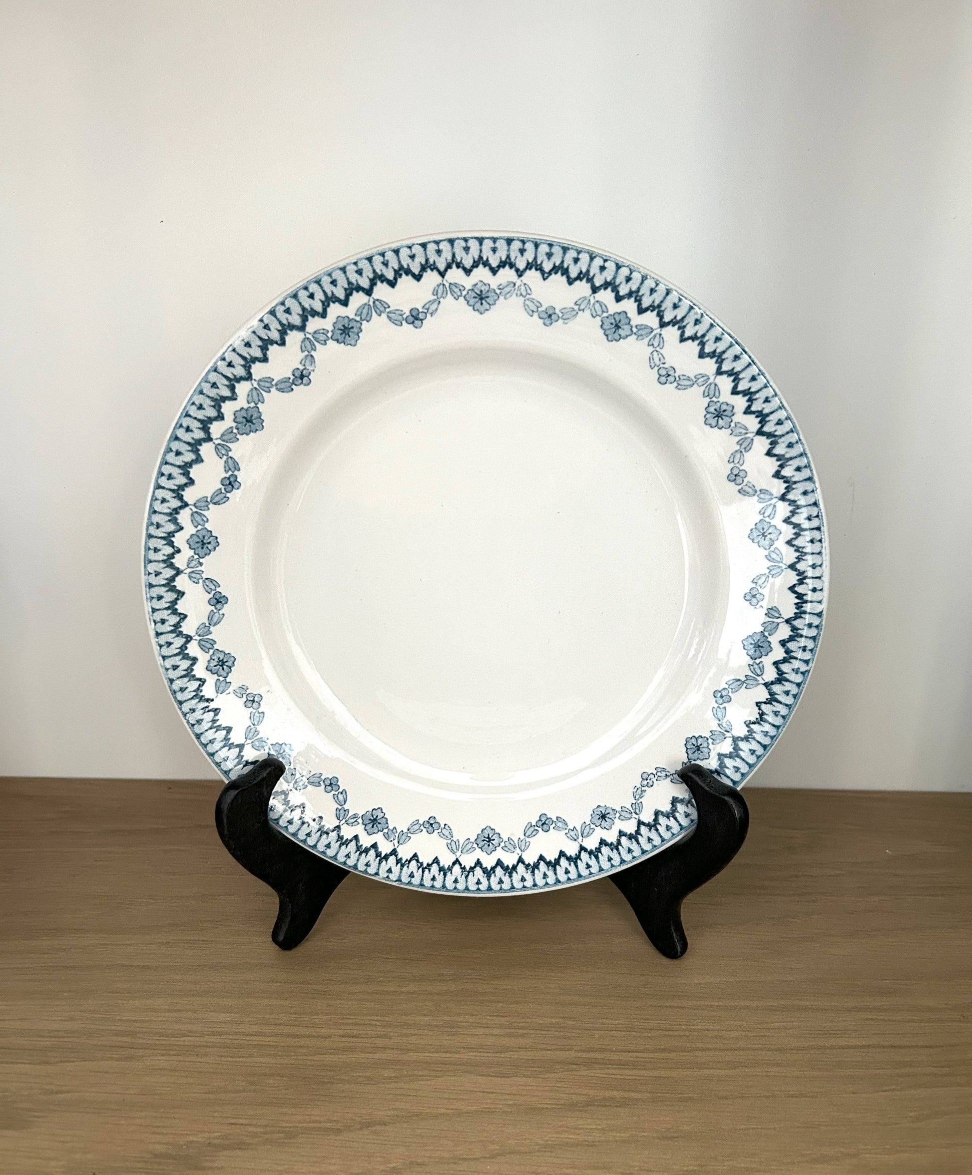 Assiette piédouche - Arras - Sarreguemines - La Brocanterie d'Estelle