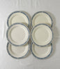 Ensemble de 6 assiettes plates - Castellane - Terre de fer - Salins - La Brocanterie d'Estelle