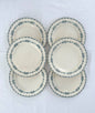 Ensemble de 6 assiettes plates - Sartene - Terre de fer - Salins - La Brocanterie d'Estelle