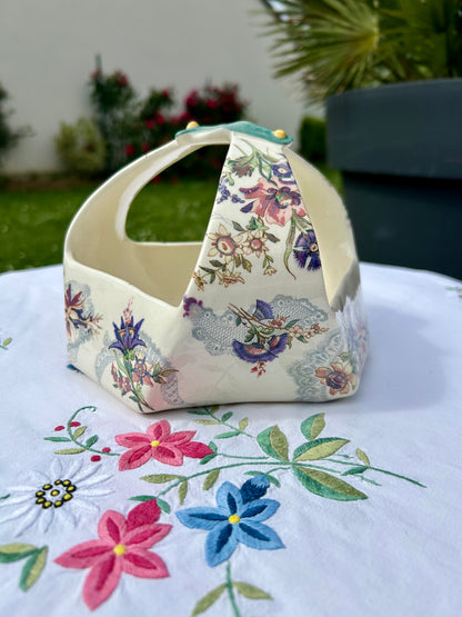 Objet décoratif Sarreguemines modèle Lavallière - La Brocanterie d'Estelle
