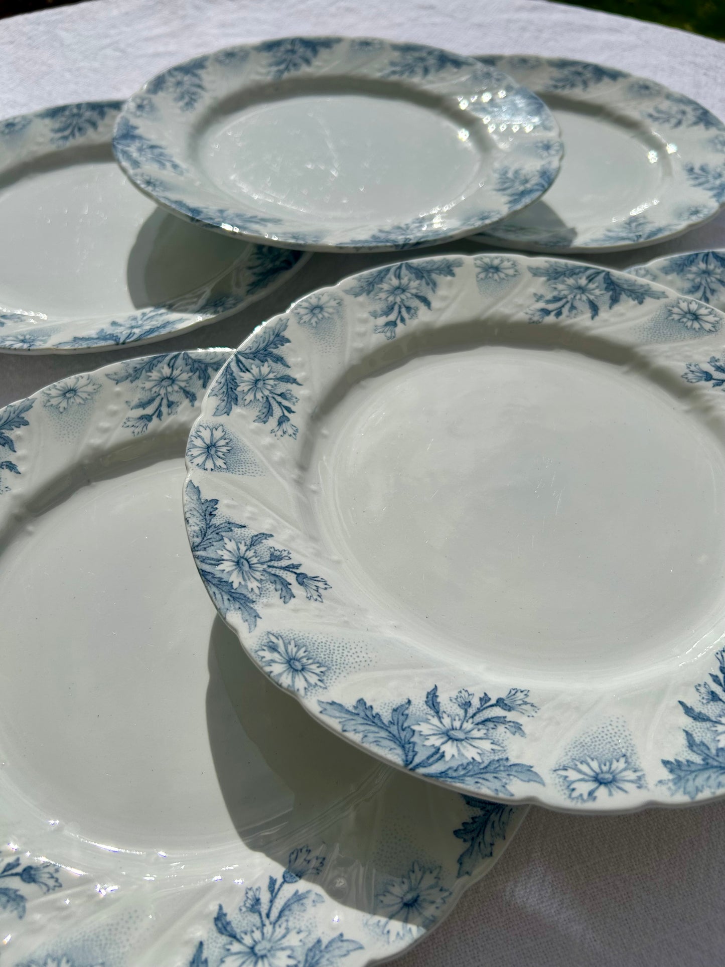 Ensemble de 6 assiettes plates K&G Lunéville - La Brocanterie d'Estelle