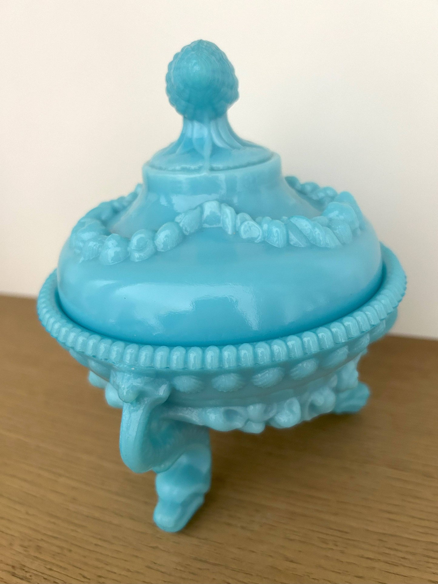 Bonbonnière en opaline - Portieux Vallerysthal - La Brocanterie d'Estelle