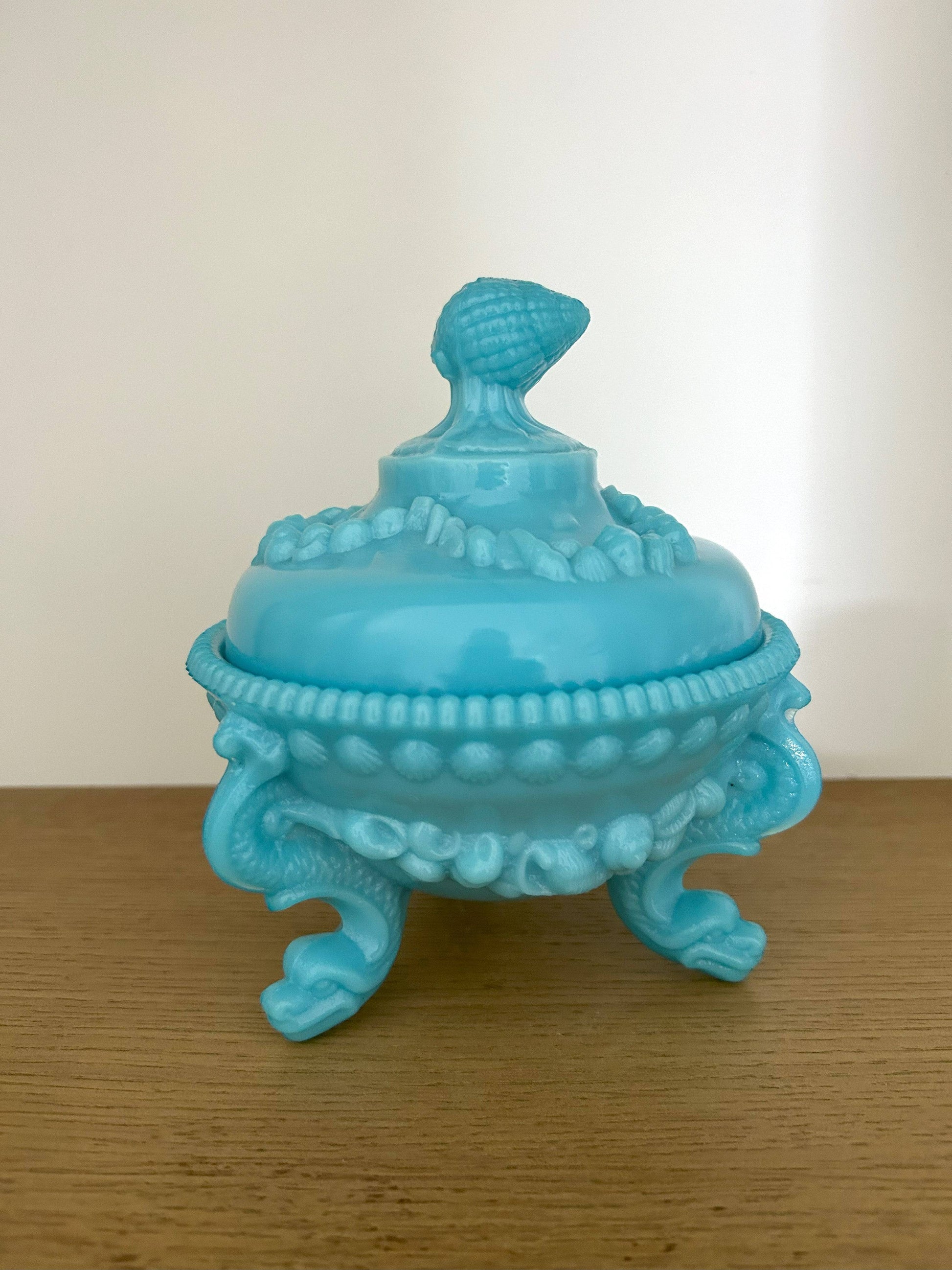 Bonbonnière en opaline - Portieux Vallerysthal - La Brocanterie d'Estelle