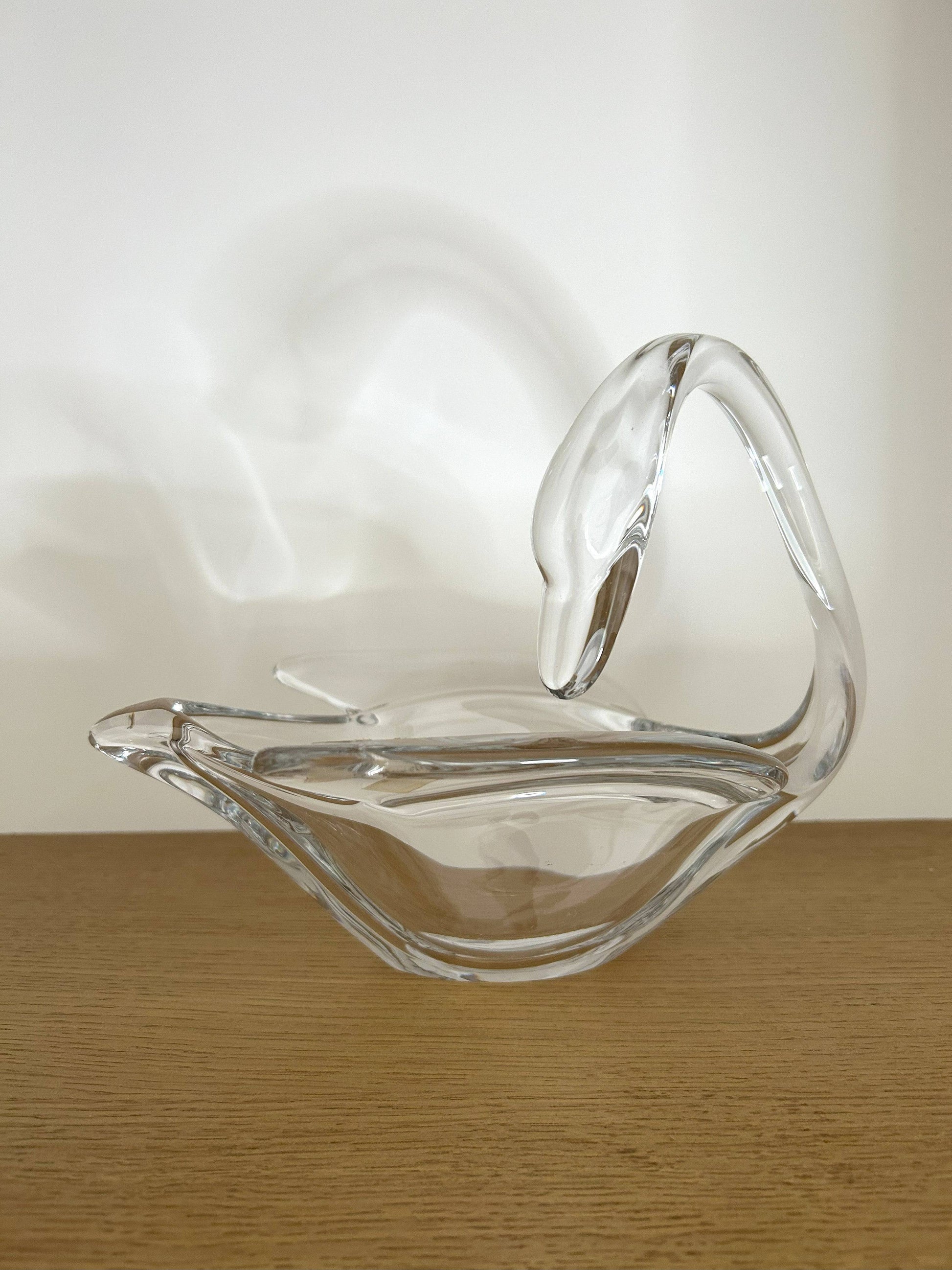 Vide poche "Cygne" en cristal - La Brocanterie d'Estelle