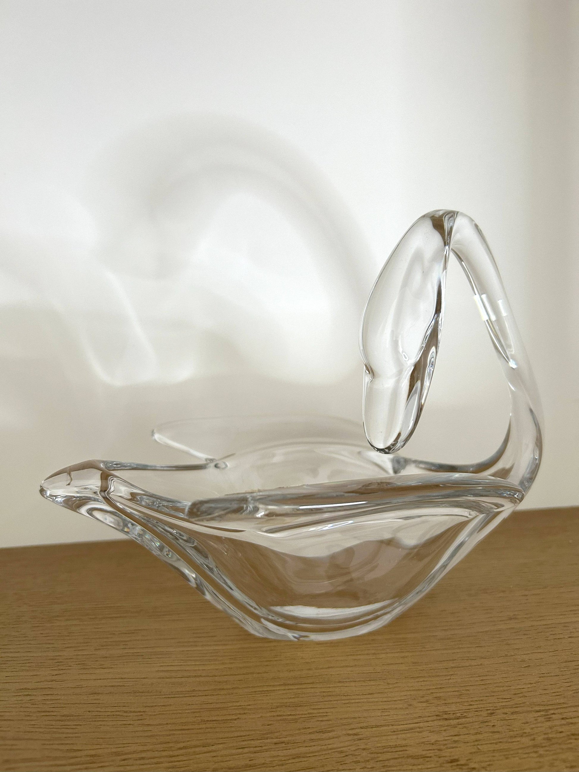 Vide poche "Cygne" en cristal - La Brocanterie d'Estelle