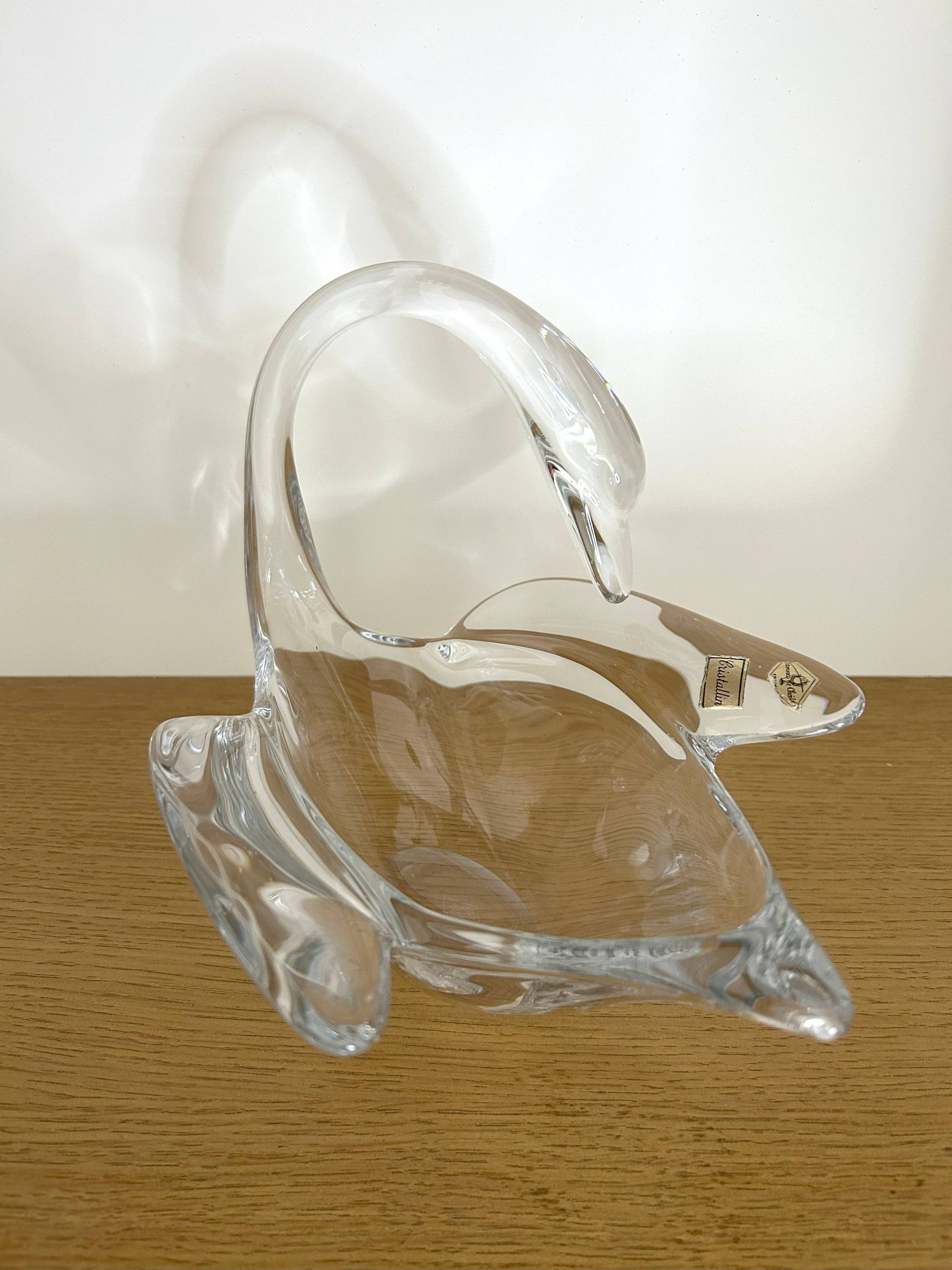 Vide poche "Cygne" en cristal - La Brocanterie d'Estelle