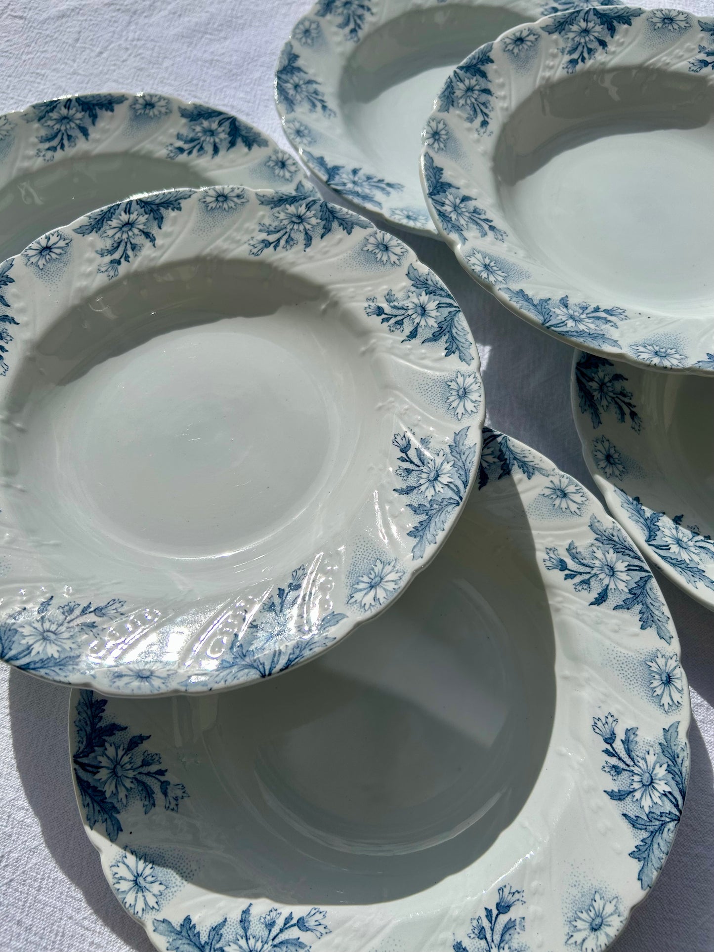 Ensemble de 6 assiettes creuses K&G Lunéville - La Brocanterie d'Estelle