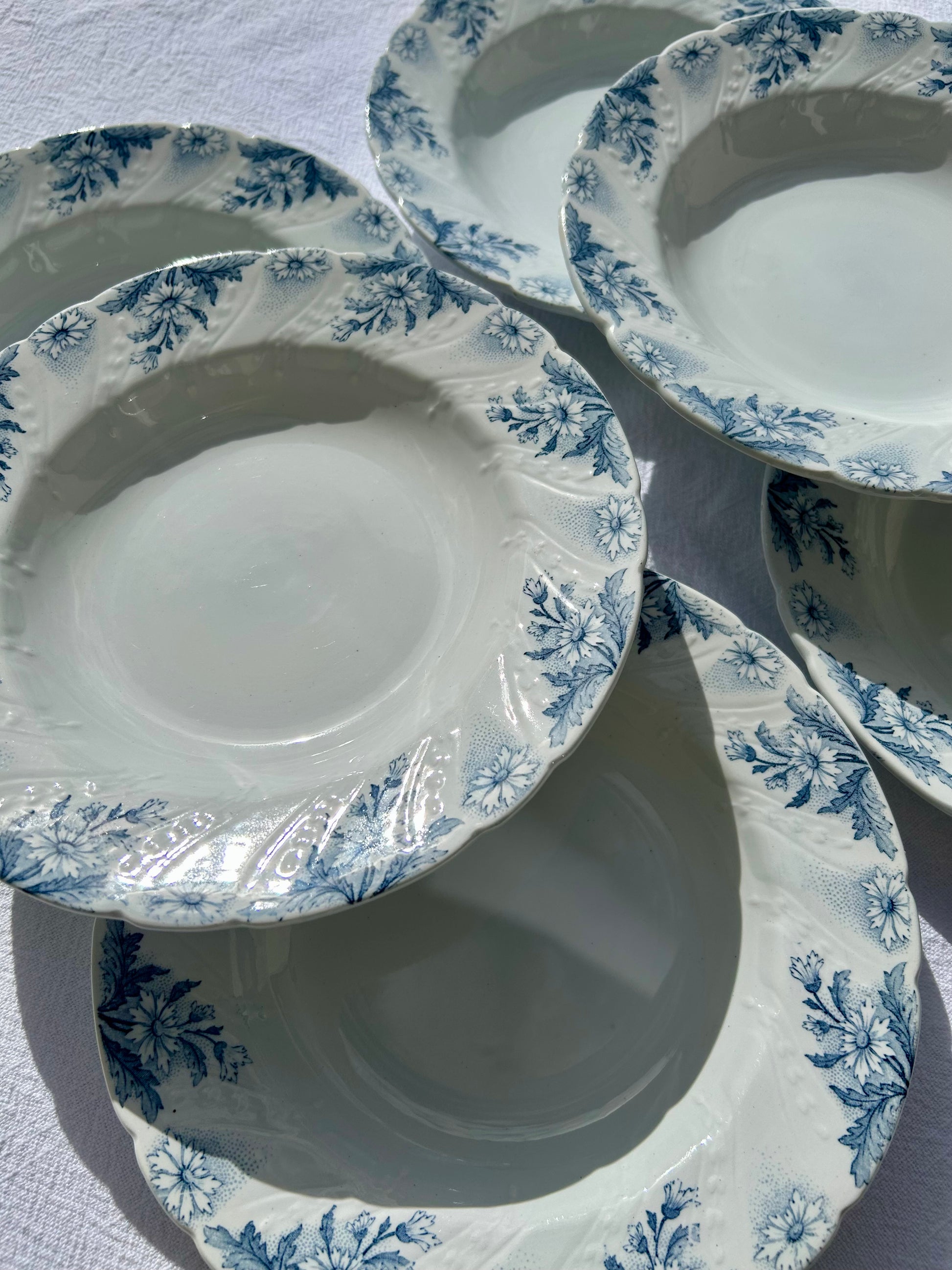 Ensemble de 6 assiettes creuses K&G Lunéville - La Brocanterie d'Estelle