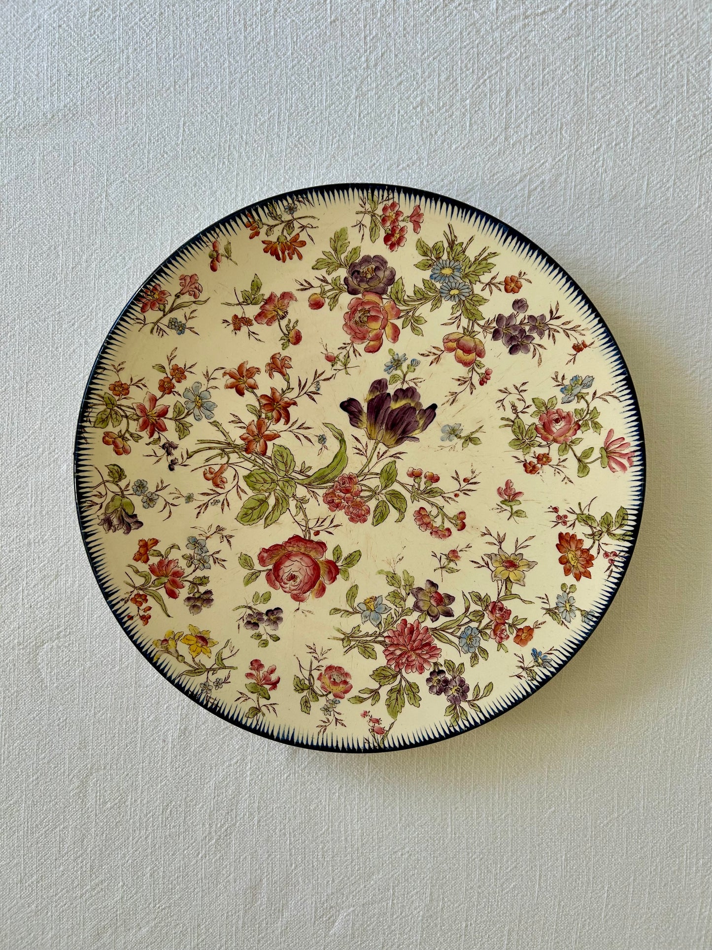 Plat rond - Terre de fer - Longchamp