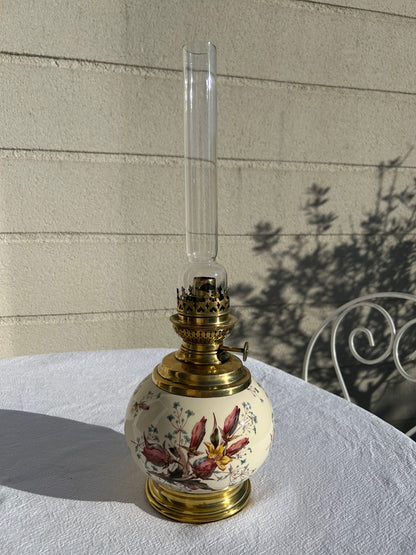 Lampe à huile ancienne en céramique - La Brocanterie d'Estelle
