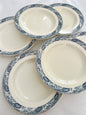 Ensemble de 6 assiettes creuses - El Goléa - Terre de fer - Salins - La Brocanterie d'Estelle