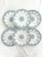 Ensemble de 6 assiettes plates - Néva - Terre de fer - K&G Lunéville - La Brocanterie d'Estelle