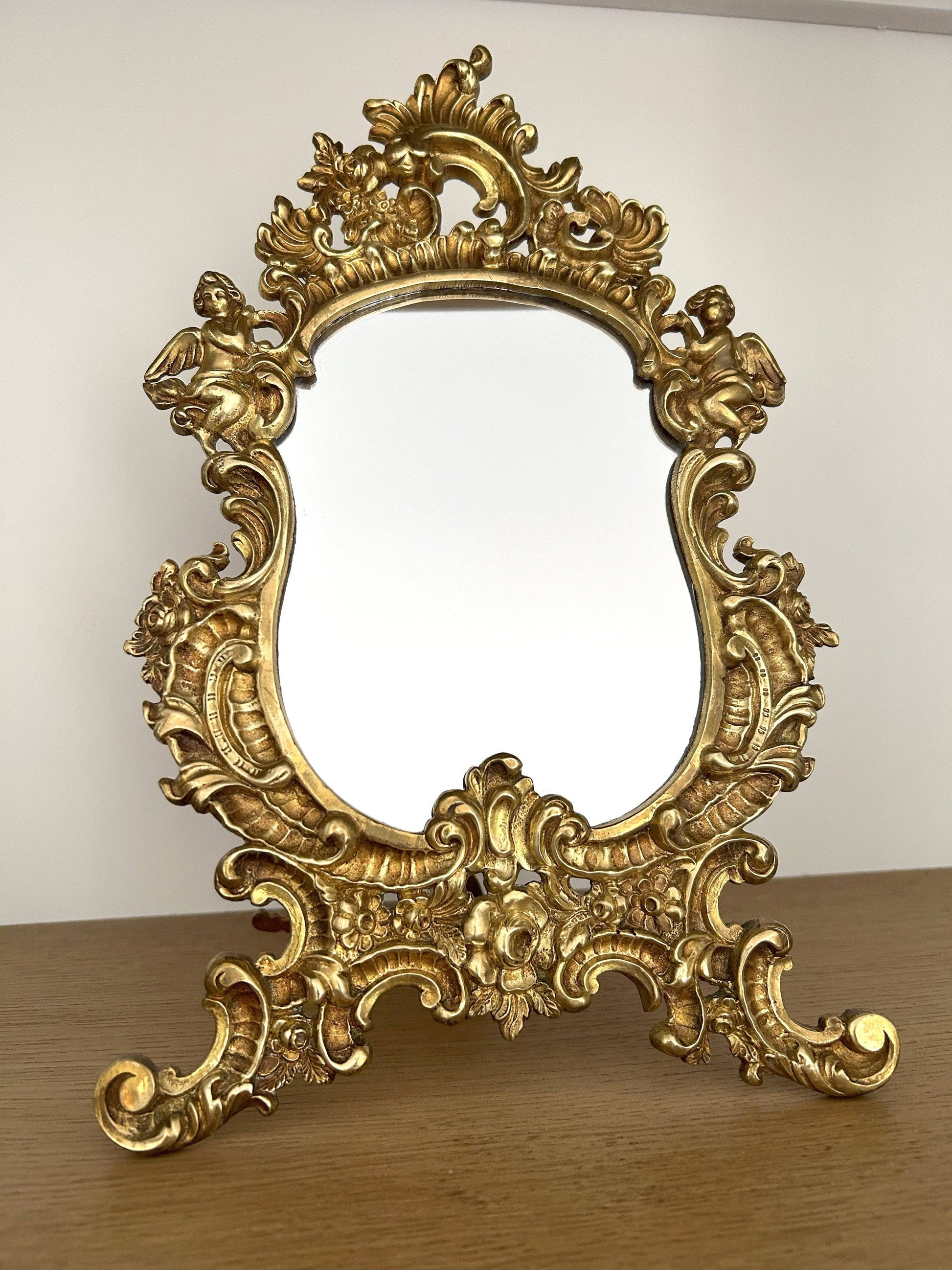 Miroir de table en bronze - La Brocanterie d'Estelle