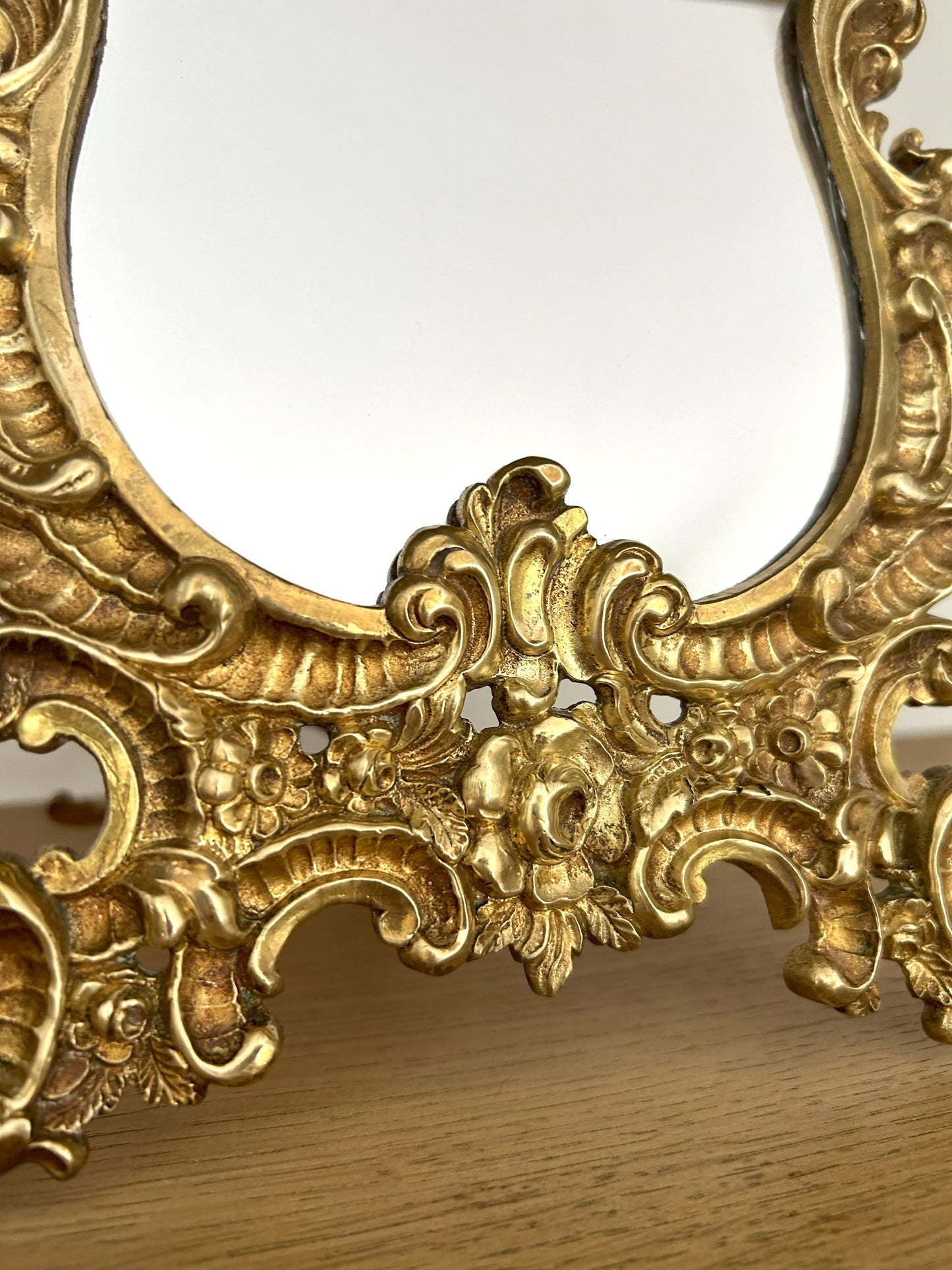 Miroir de table en bronze - La Brocanterie d'Estelle