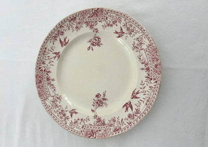 Plat rond - Céris - K&G Lunéville - La Brocanterie d'Estelle