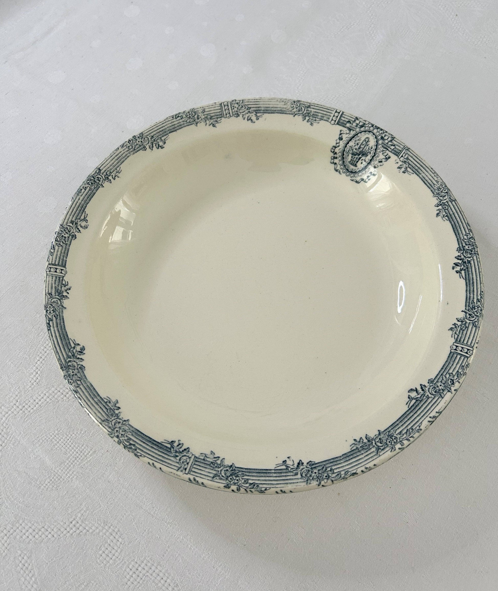 Plat rond creux - Versailles - Salins - La Brocanterie d'Estelle