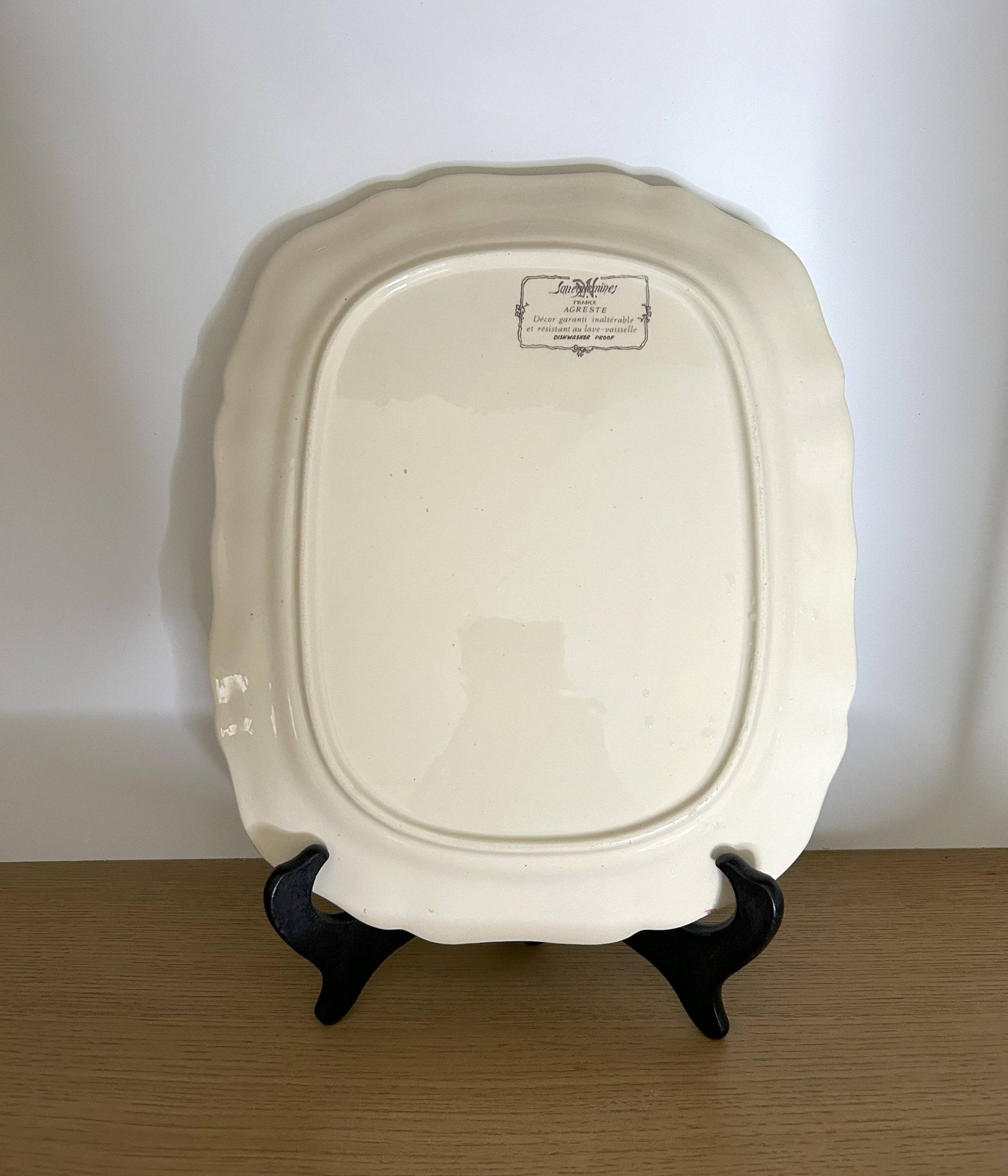 Plat rectangulaire - Agreste - Sarreguemines - La Brocanterie d'Estelle