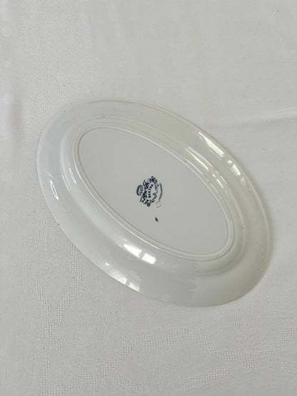 Plat ovale - Bertha - Sarreguemines - La Brocanterie d'Estelle