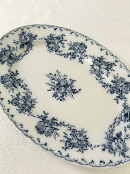Plat ovale - Bertha - Sarreguemines - La Brocanterie d'Estelle