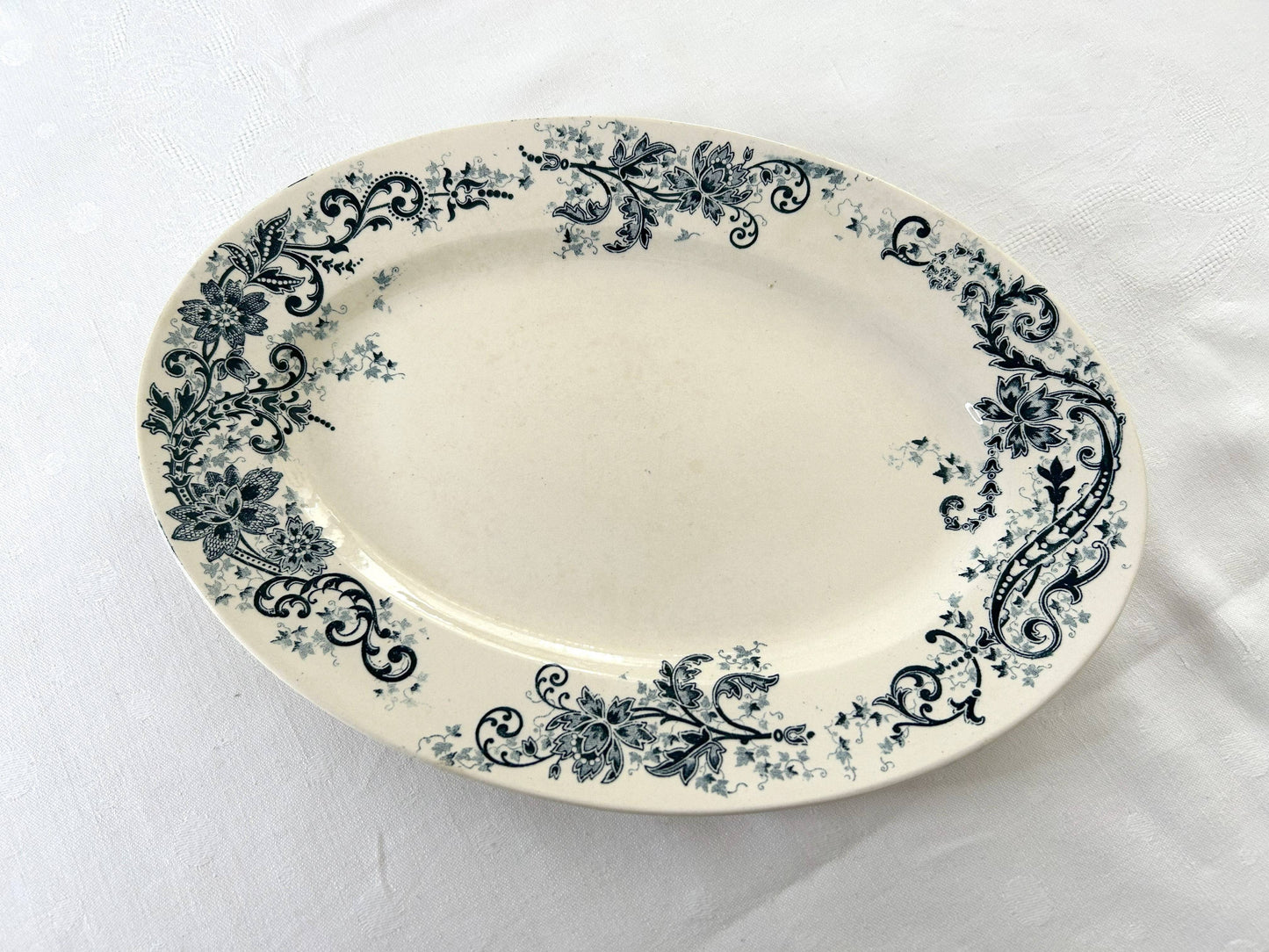 Grand plat ovale - Sévigné - HB & Cie Choisy-Le-Roi - La Brocanterie d'Estelle