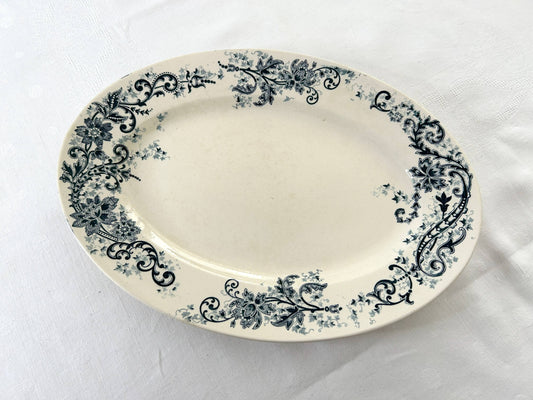 Grand plat ovale - Sévigné - HB & Cie Choisy-Le-Roi - La Brocanterie d'Estelle