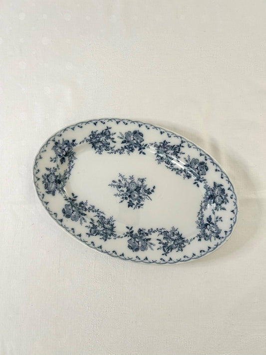 Plat ovale - Bertha - Sarreguemines - La Brocanterie d'Estelle
